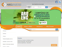 Tablet Screenshot of abeq.org.br